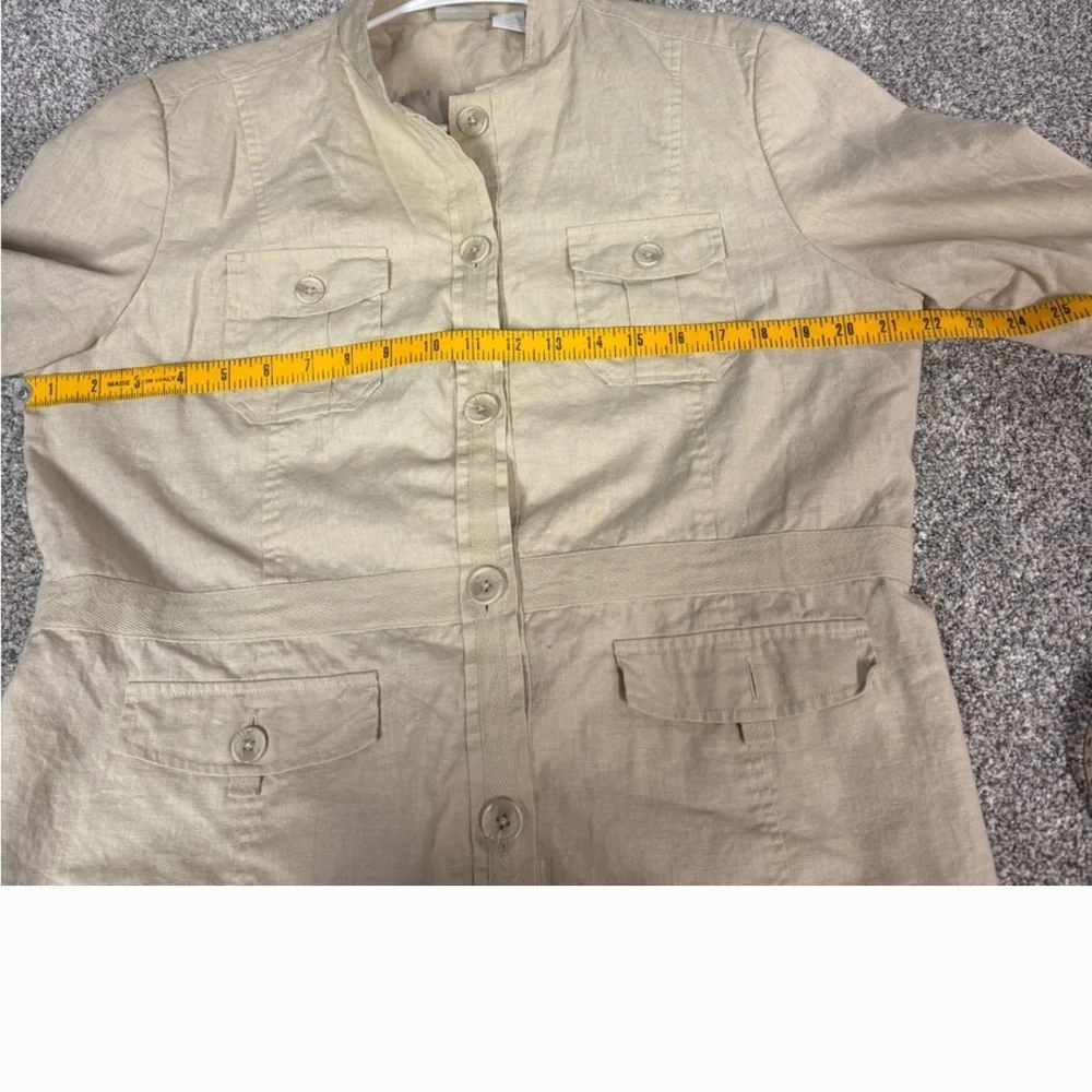 Light Khaki Utility Jacket - Picture 4 of 6